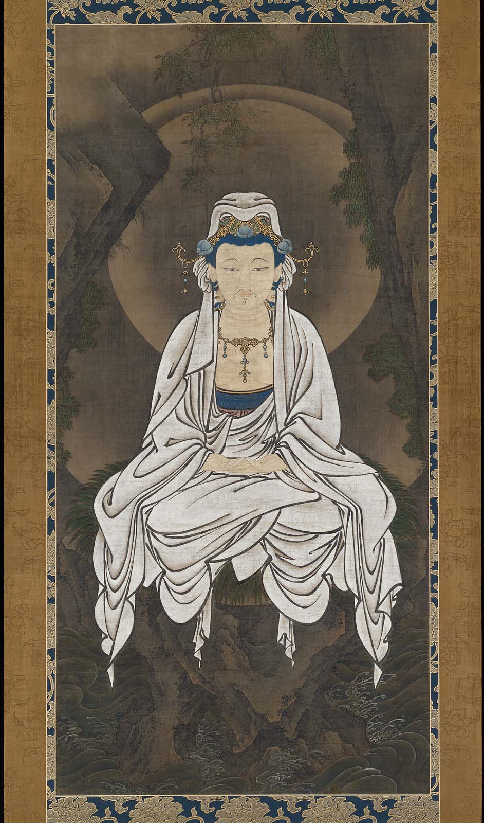 White-robed Kannon, Bodhisattva of Compassion (白衣観音図) by Kanō Motonobu