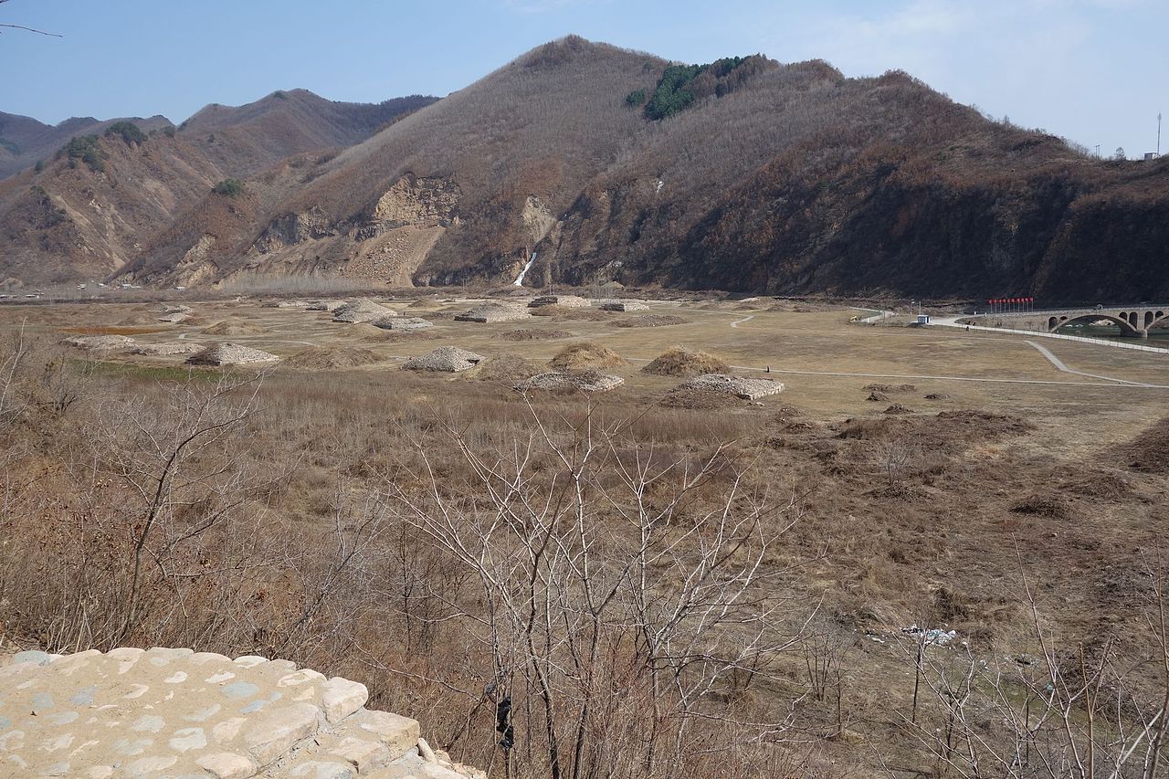 View of Shanchengxia Nobles's Tomb Area from Hwando Mountain Fortress