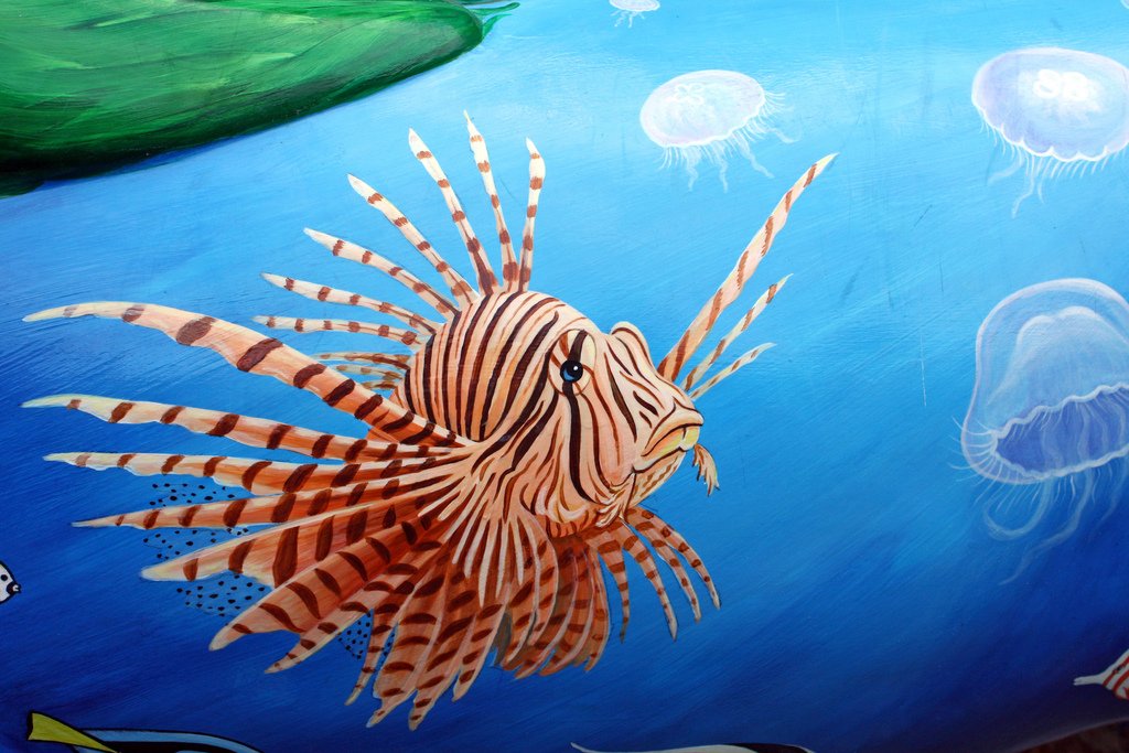 Lionfish painting