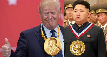 Trump-Kim  Nobel Peace Prize