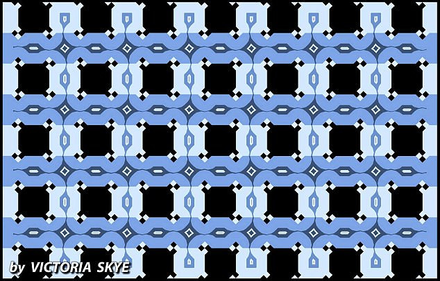 Skye Blue Café Wall Illusion