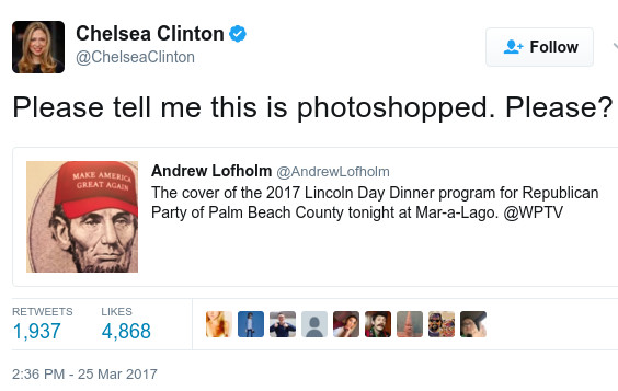Chelsea Clinton Tweet