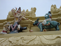 Shiva protects Markendeya