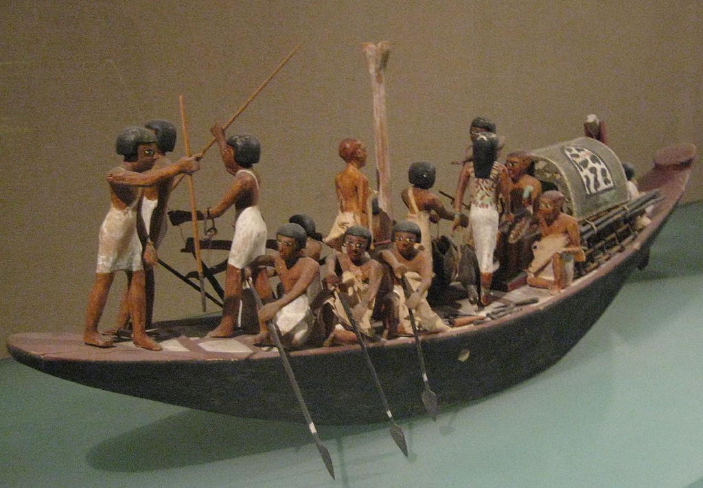 An Egyptian dynasty 12 model boat