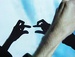 Hand shadowww: Ostriches