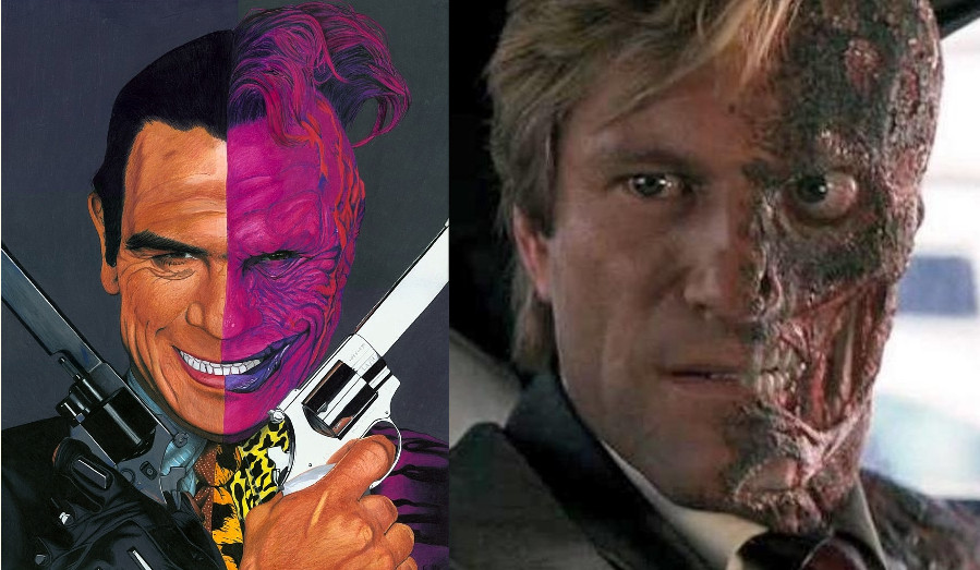 Tommy Lee Jones vs. Aaron Eckhart as The Two-Face in the Batman movies