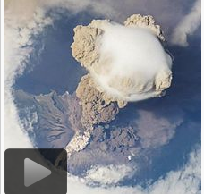 Volcano eruption video