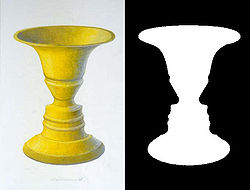 Rubin vase-face illusion