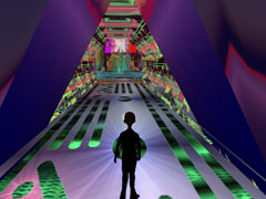 80's new age synthesizer music album cover