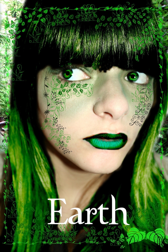 Pretty Earth daughter in green